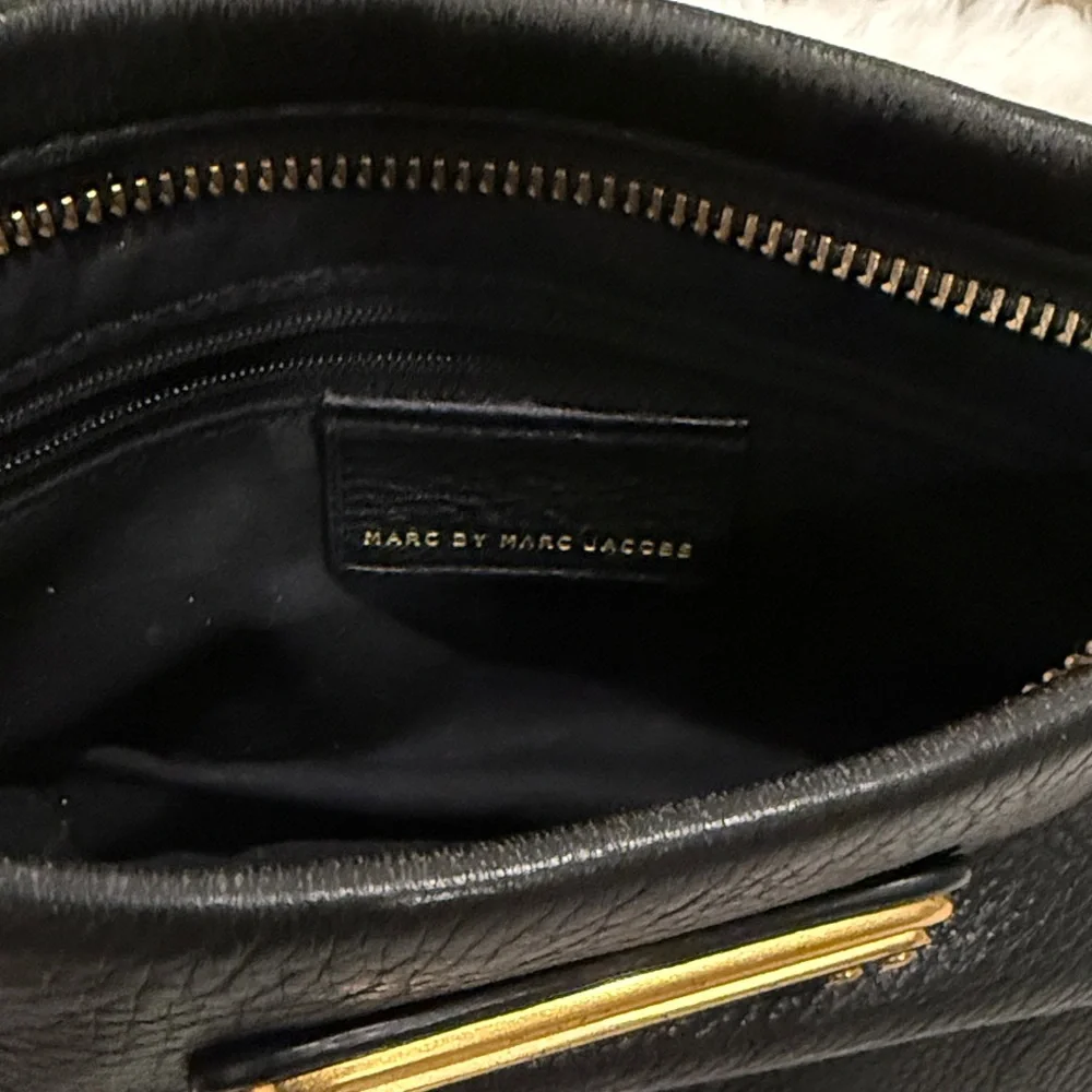Marc by Marc Jacobs Black Leather Percy Crossbody Bag - Picture 7 of 8